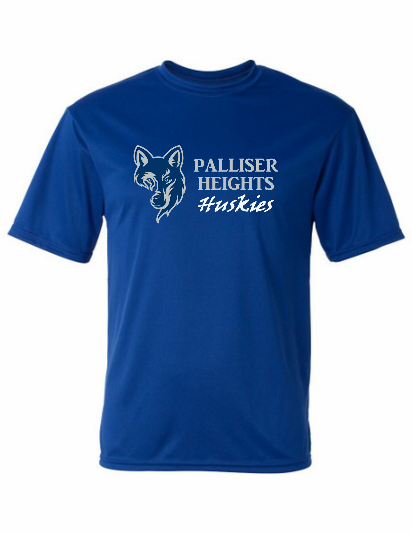 Palliser Heights Athletic Style T shirt- Royal Blue Adult