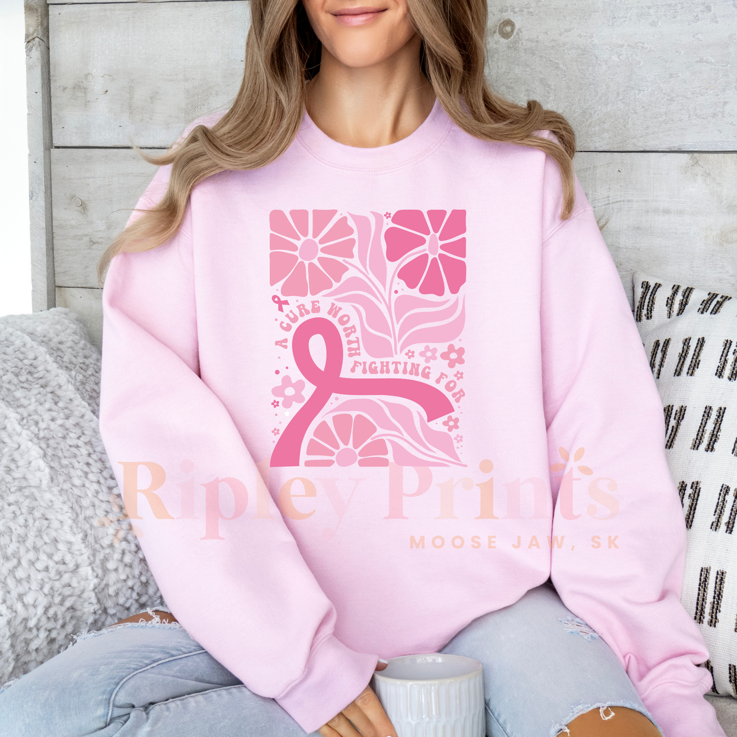 Cure worth fighting for Crewneck