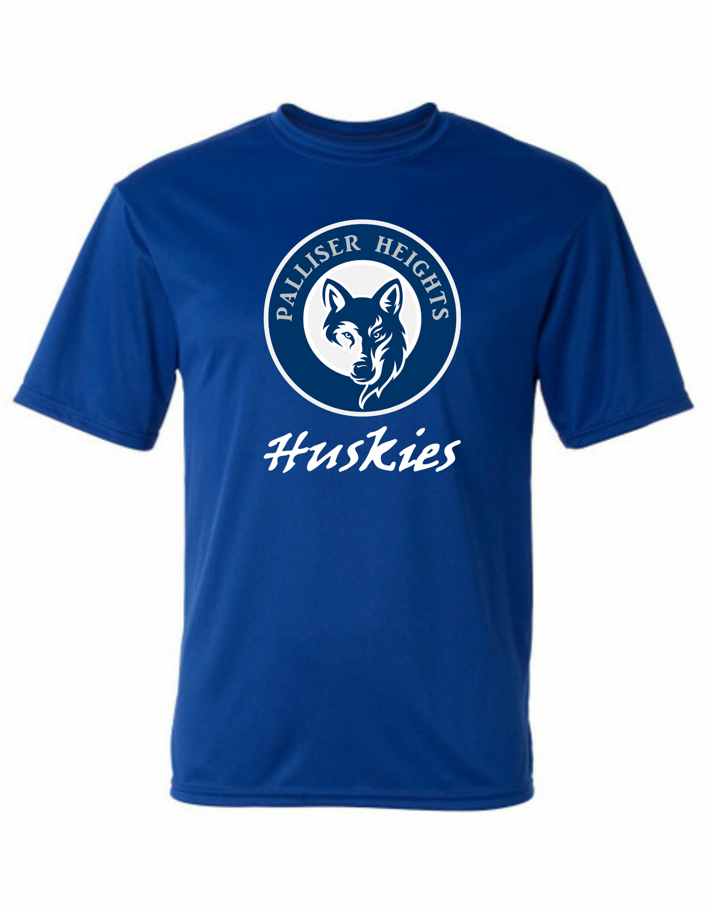 Palliser Heights Athletic Style T shirt- Royal Blue Adult