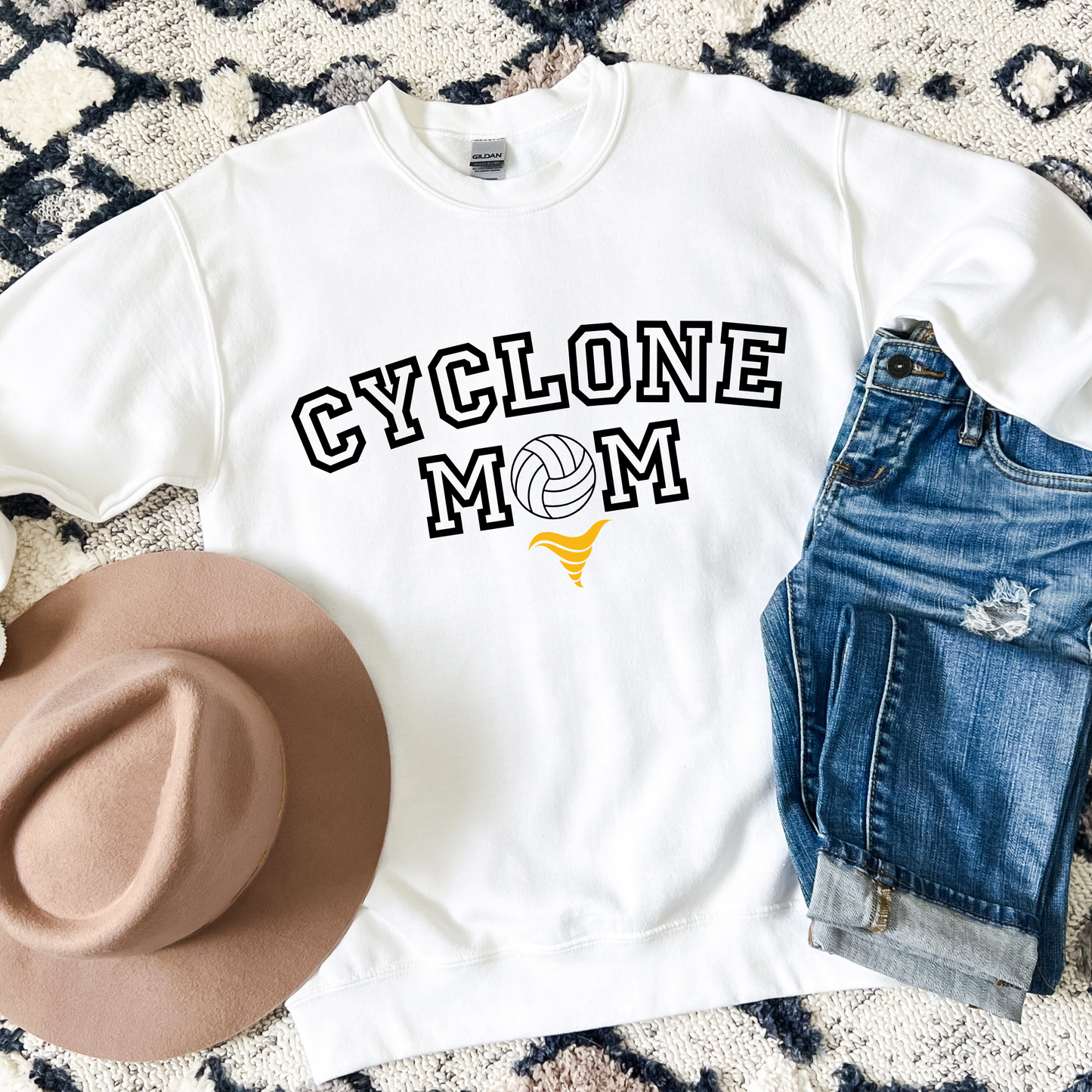 Cyclone Volleyball Mom Crewneck