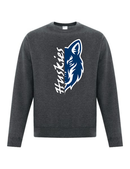 Huskies Split Design Crewneck or Hoodie