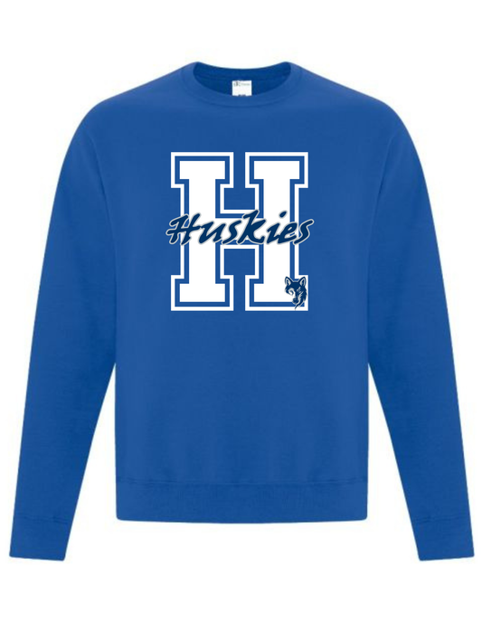 Huskies H Design Crewneck or Hoodie