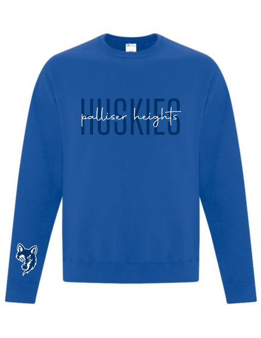 Palliser Heights Huskies Crewneck or Hoodie