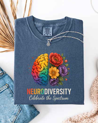Neurodiversity Brain - T shirt or Sweater