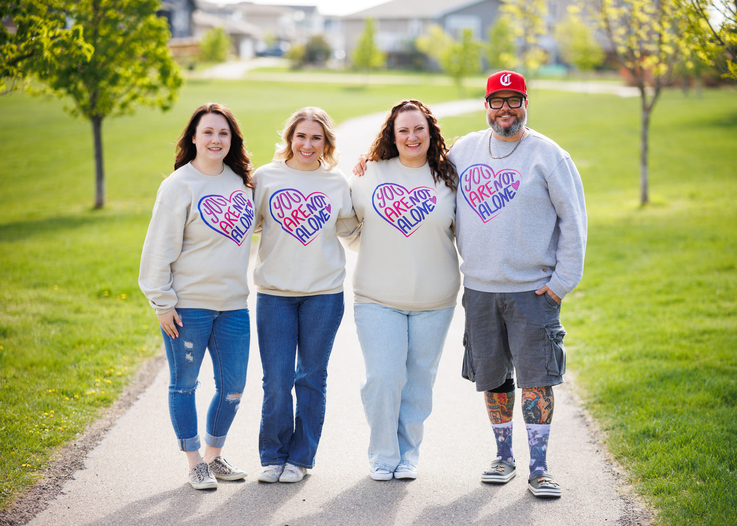 You are not alone crewneck