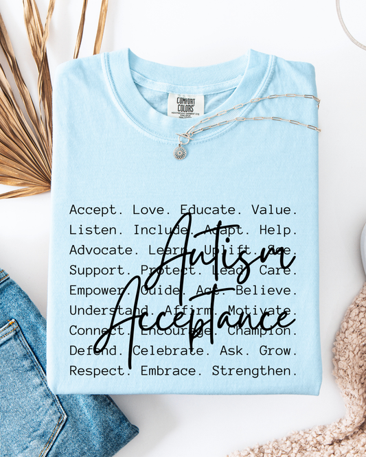 Autism Acceptance - T shirt or Sweater