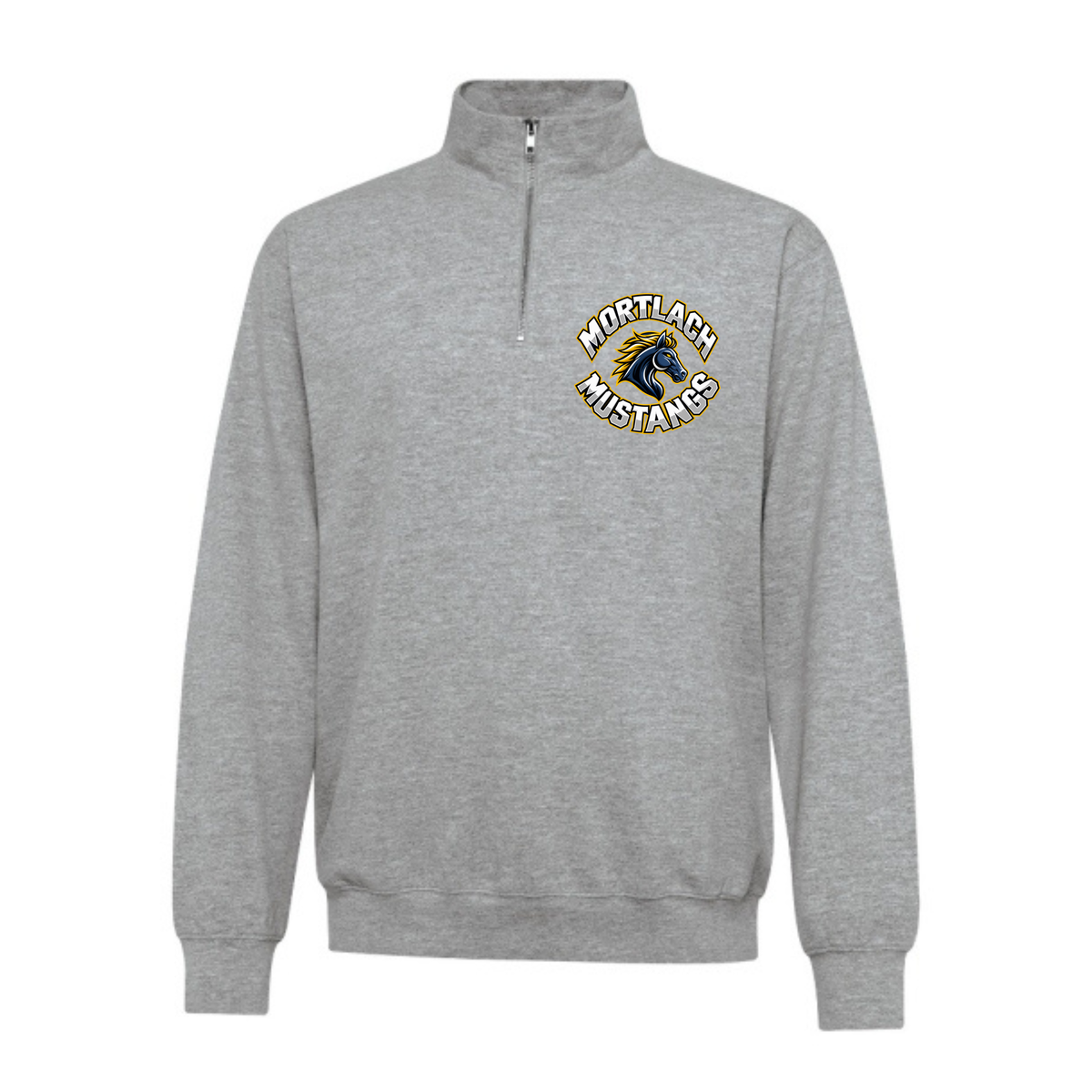 Mustangs 1/4 Zip - Adult