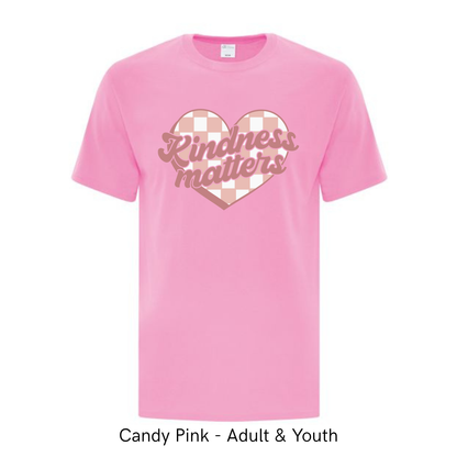 Kindness Matters Plaid Heart