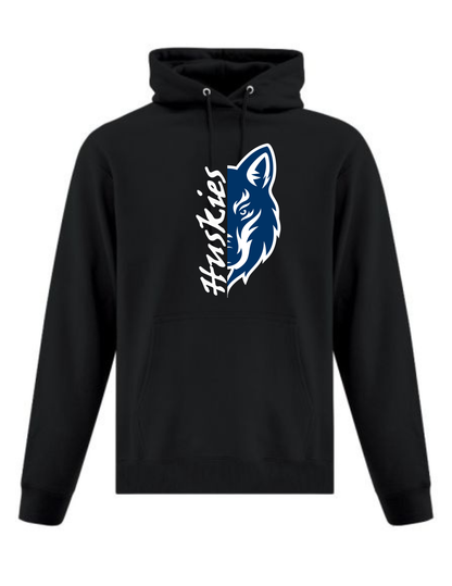 Huskies Split Design Crewneck or Hoodie