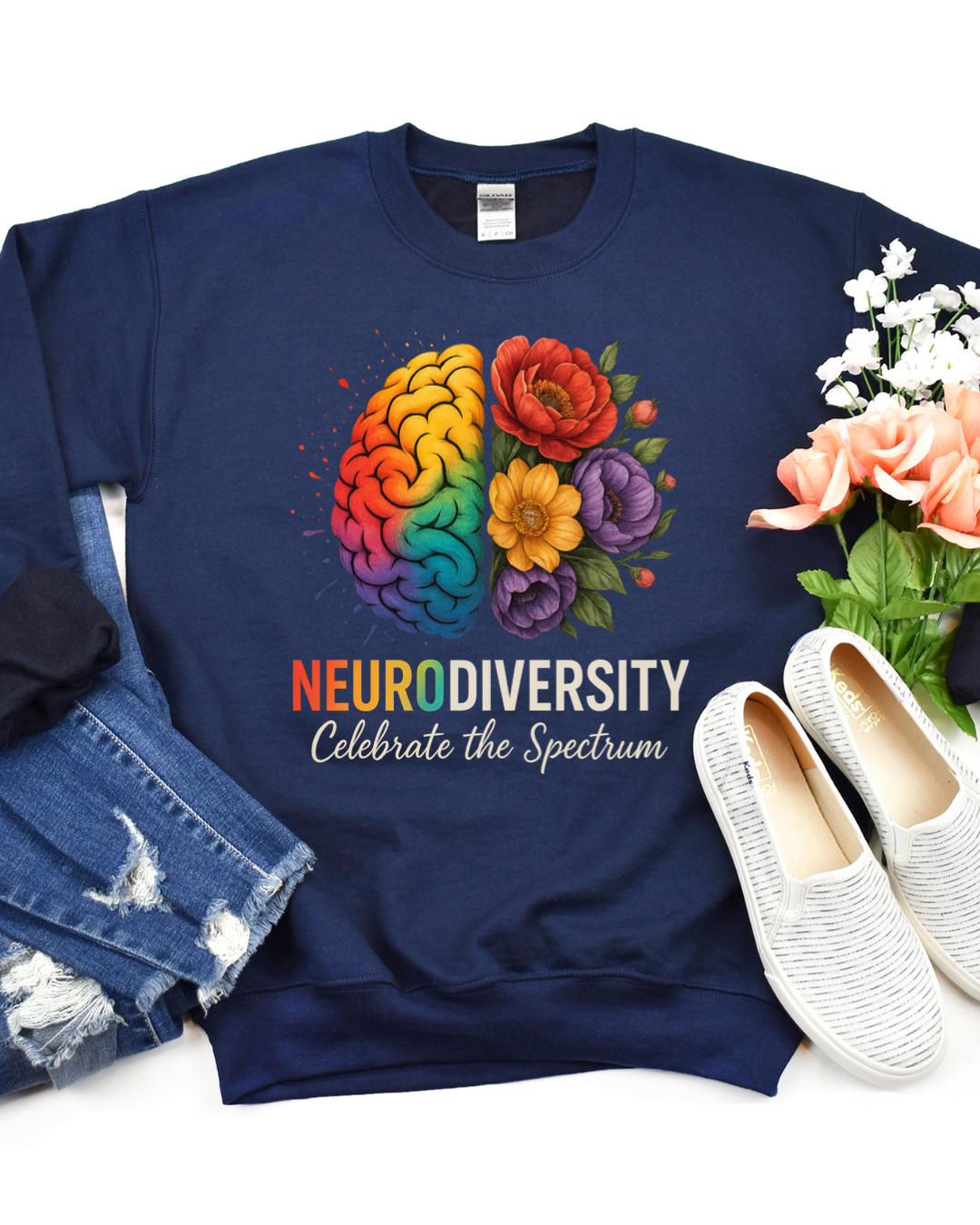 Neurodiversity Brain - T shirt or Sweater
