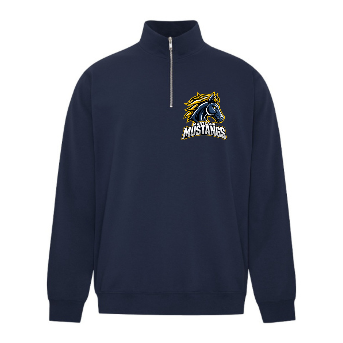 Mustangs 1/4 Zip - Adult