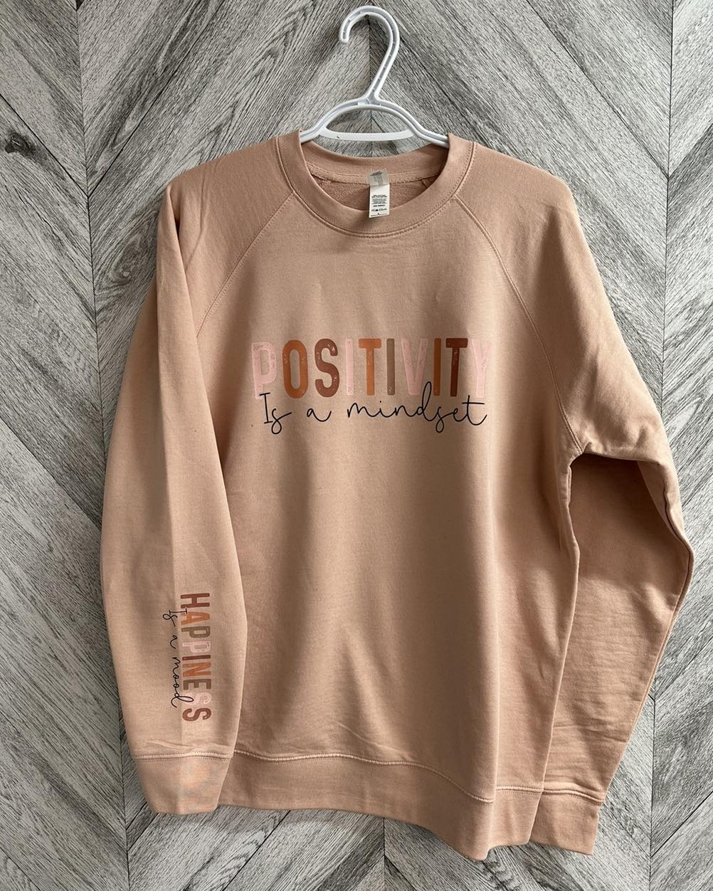 Positivity is a mindset crewneck