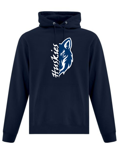 Huskies Split Design Crewneck or Hoodie