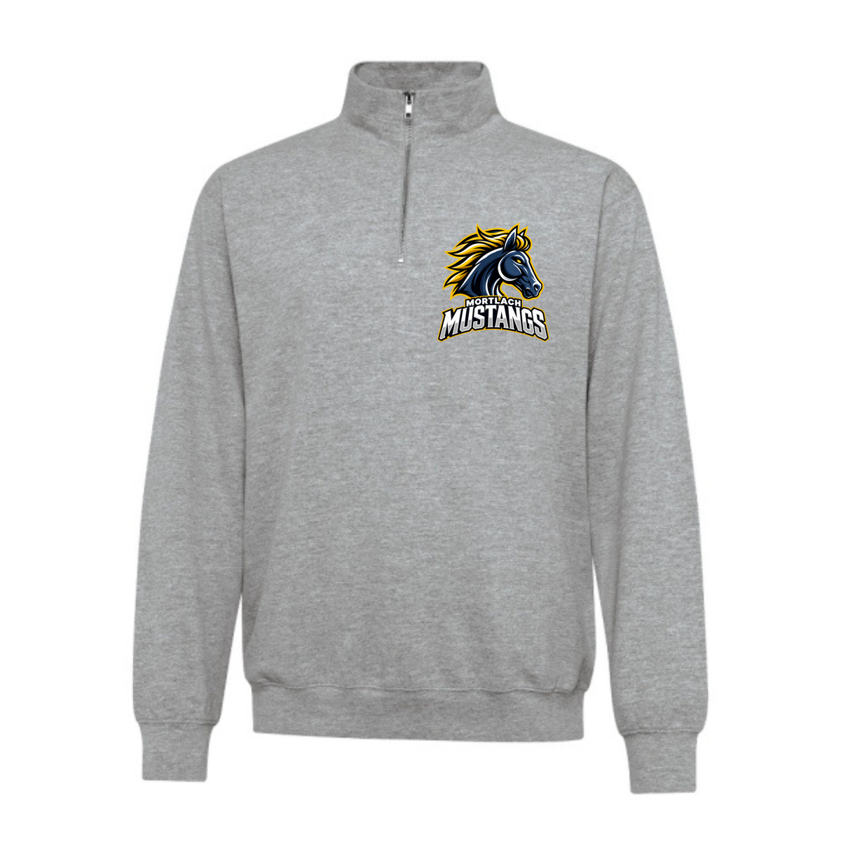 Mustangs 1/4 Zip - Adult