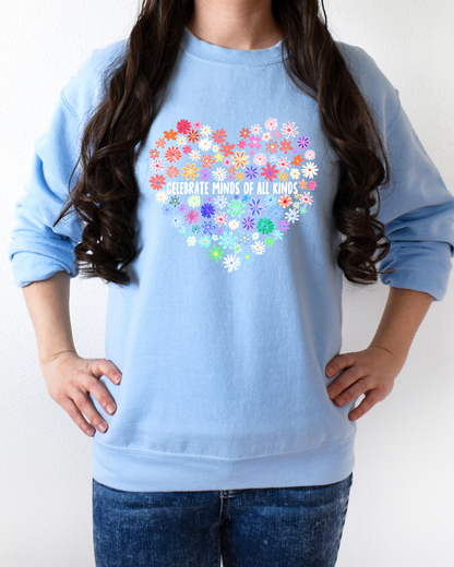 Celebrate all minds - T shirt or Sweater