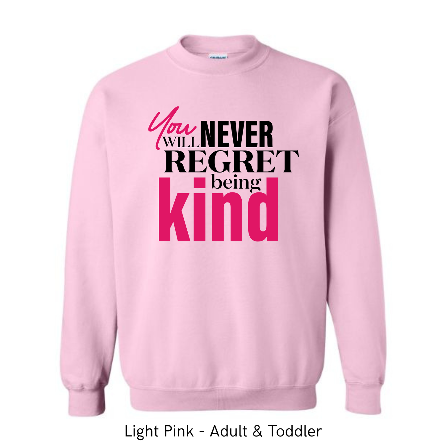 You will never regret being kind design