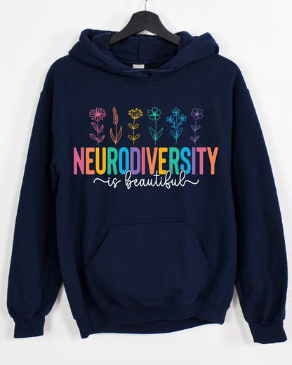 Neurodiversity Floral - T shirt or Sweater