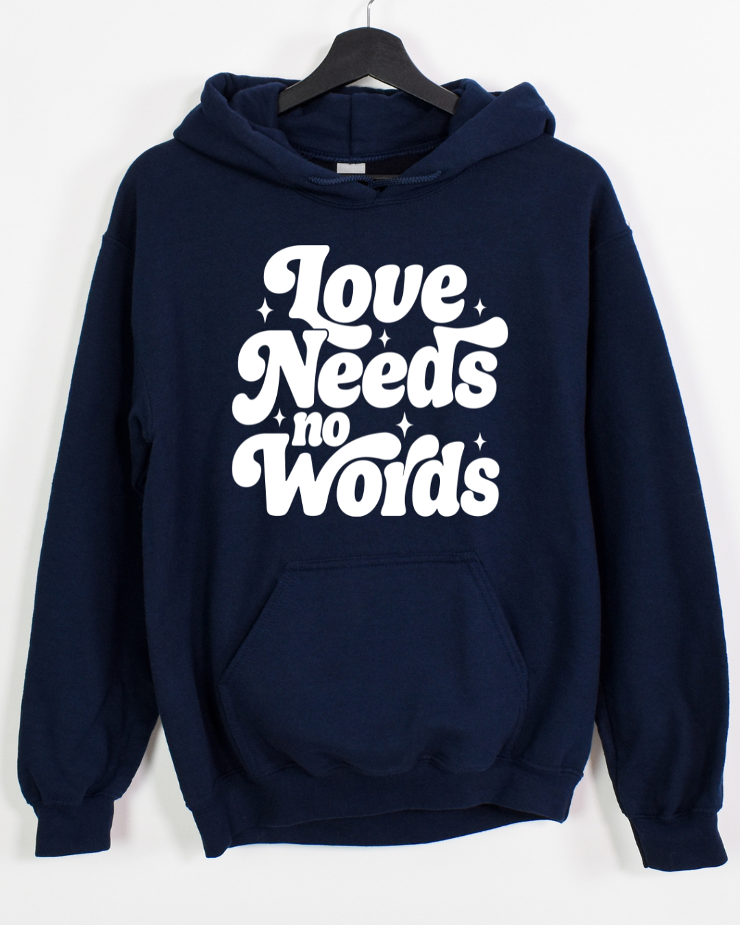 Love needs no words - Retro - T shirt or Sweater