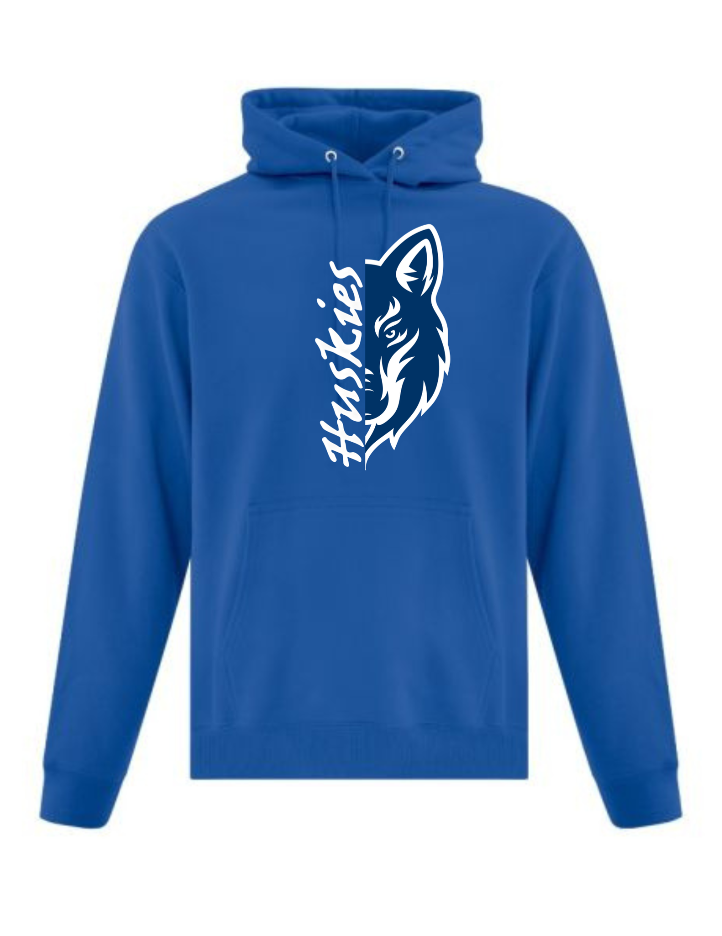 Huskies Split Design Crewneck or Hoodie