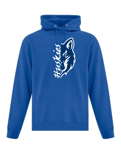 Huskies Split Design Crewneck or Hoodie