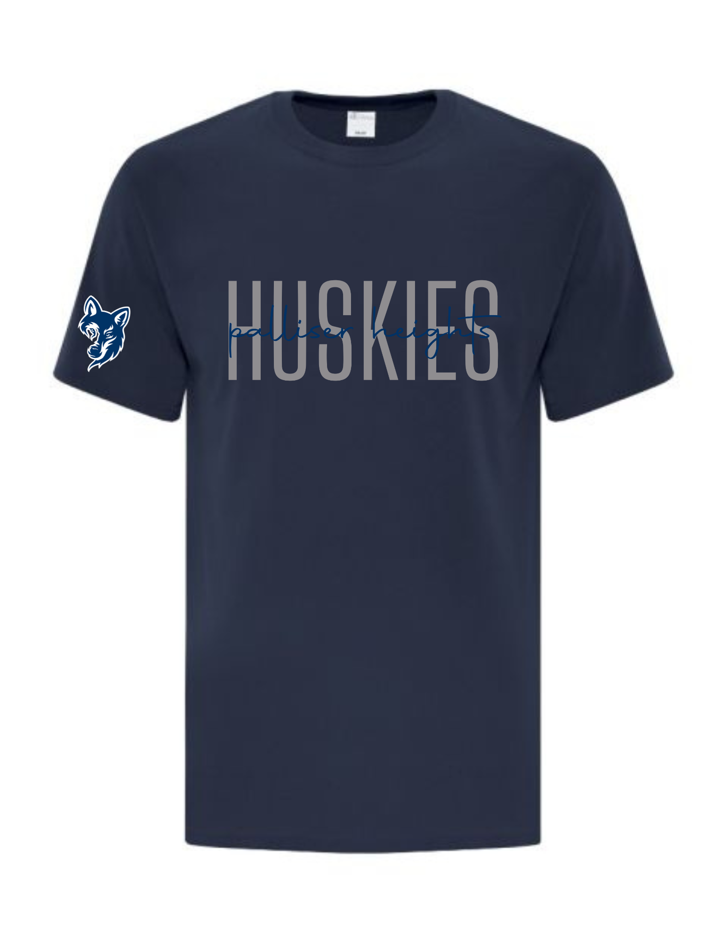 Palliser Heights Huskies Sleeve Design