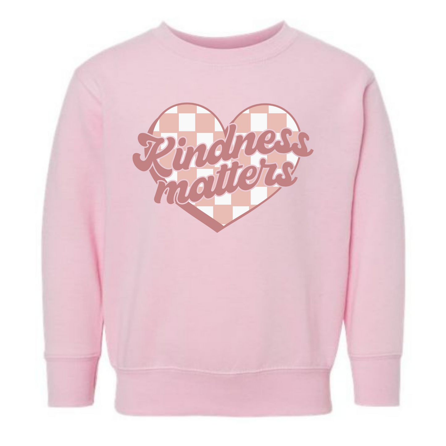 Kindness Matters Plaid Heart