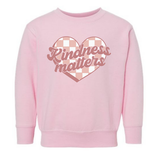 Kindness Matters Plaid Heart