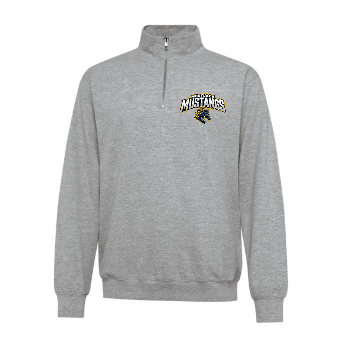 Mustangs 1/4 Zip - Adult