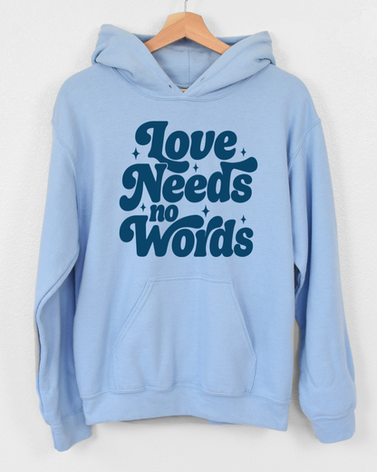Love needs no words - Retro - T shirt or Sweater