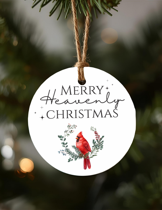 Merry Heavenly Christmas Ornament