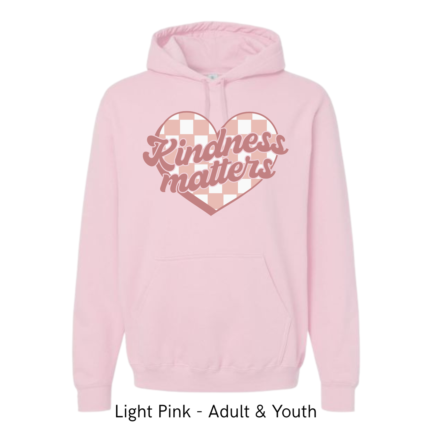 Kindness Matters Plaid Heart