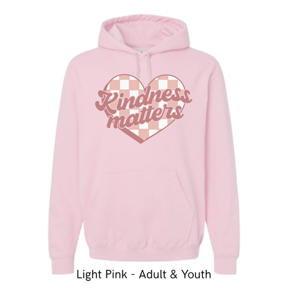 Kindness Matters Plaid Heart