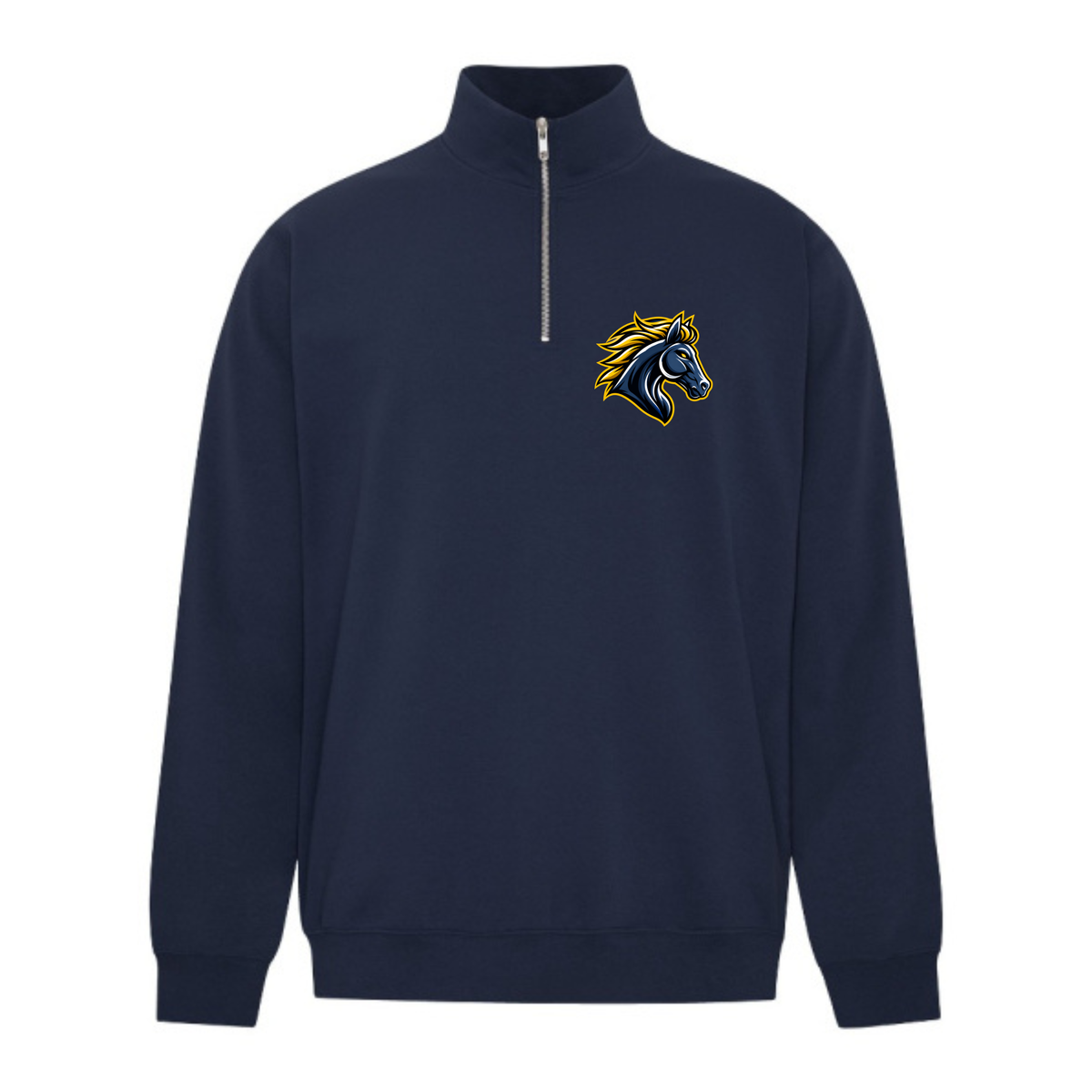 Mustangs 1/4 Zip - Adult