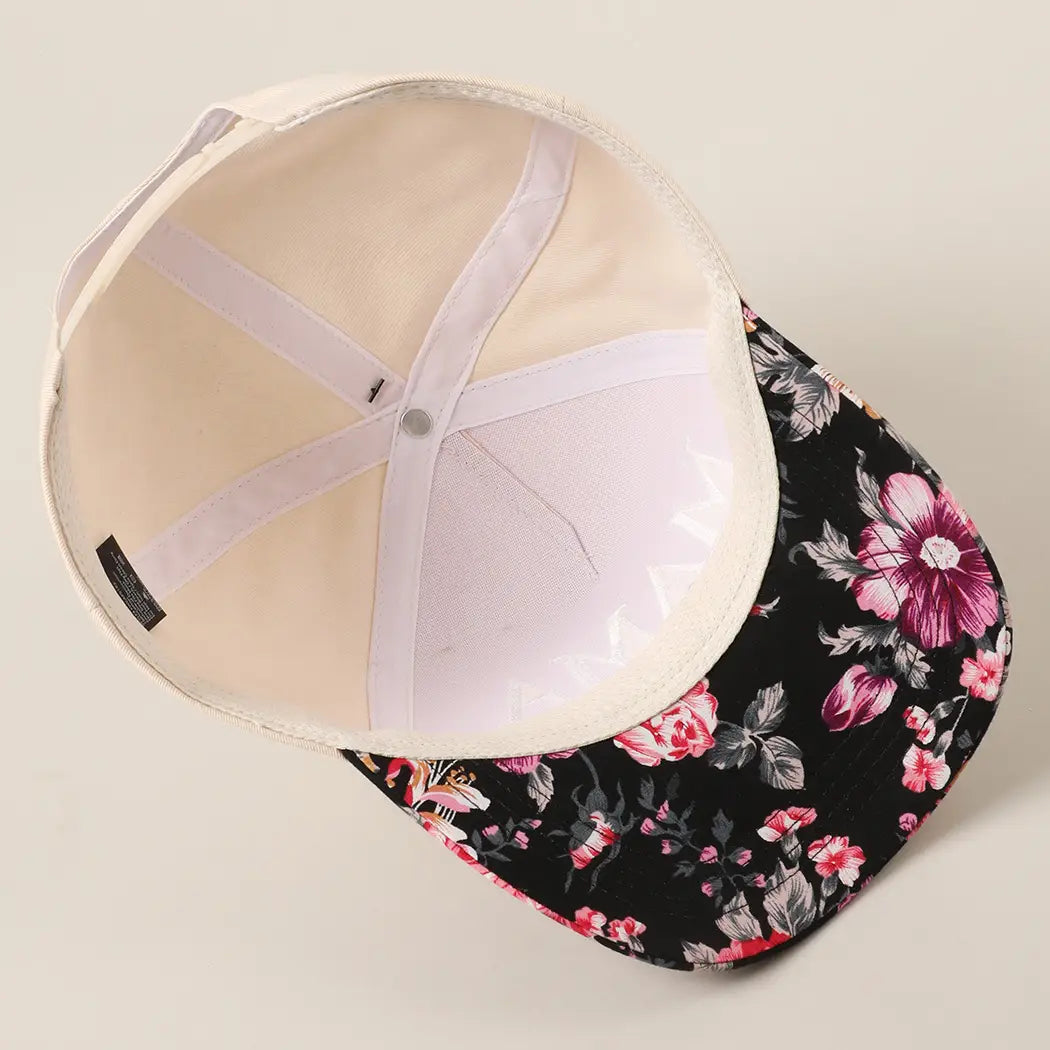 Mama floral hat