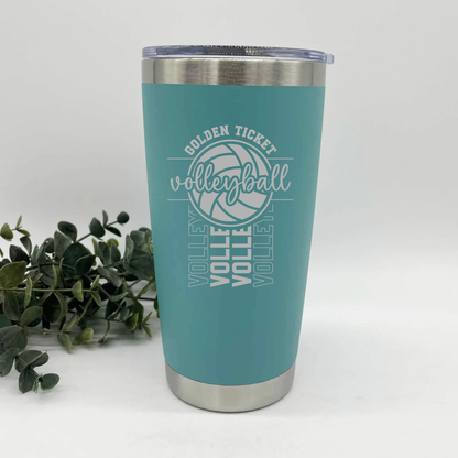 Golden Ticket Engraved Drinkware - Yeti Dupes