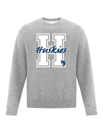 Huskies H Design Crewneck or Hoodie