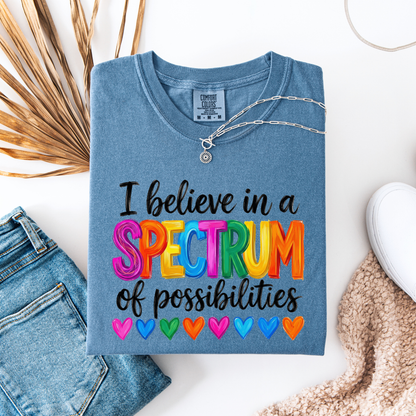 I Believe in a spectrum - T shirt or Sweater