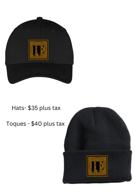 Born to be leather patch hat or toque