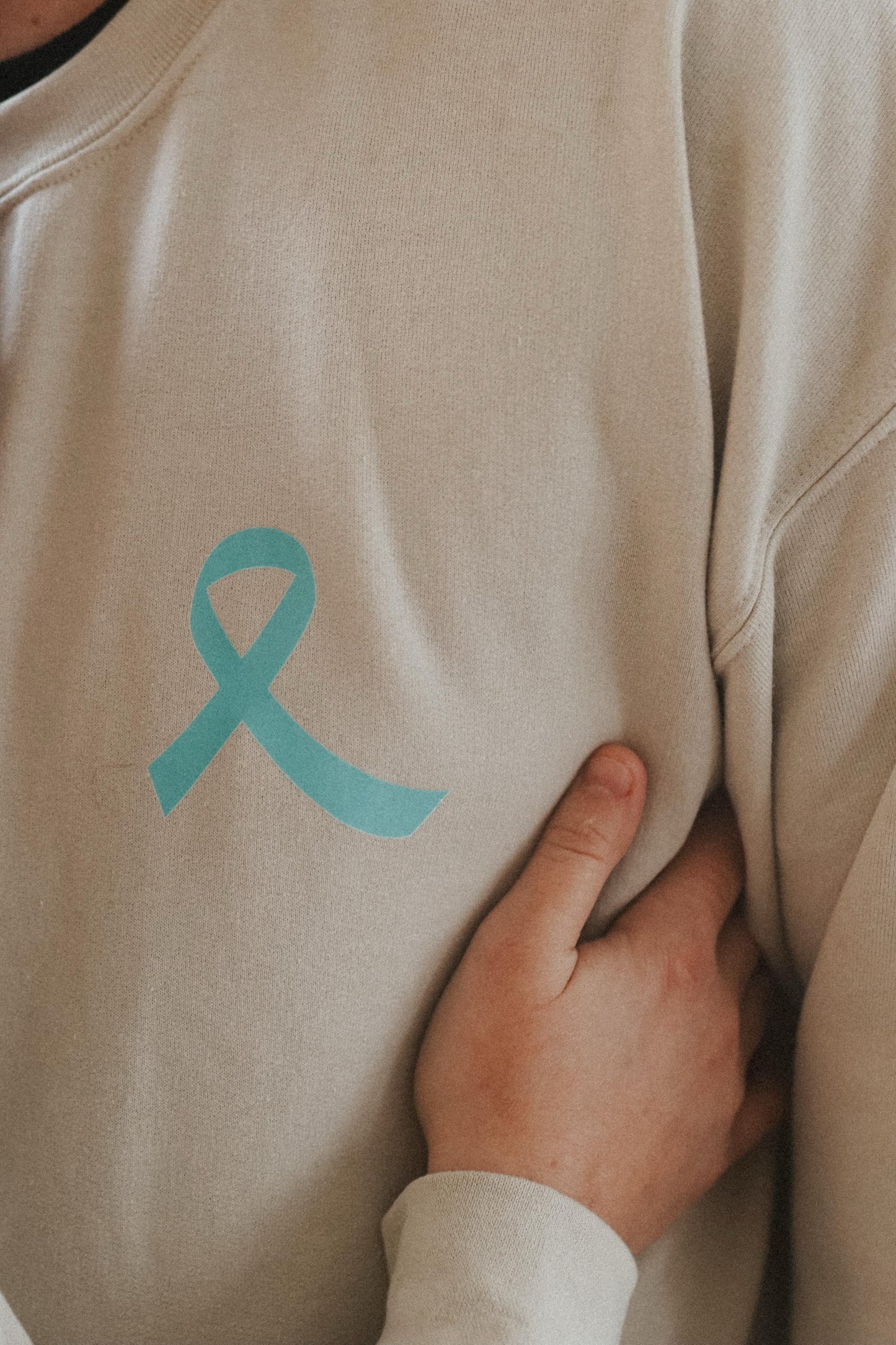 Cancer support crewneck - for Lynne K