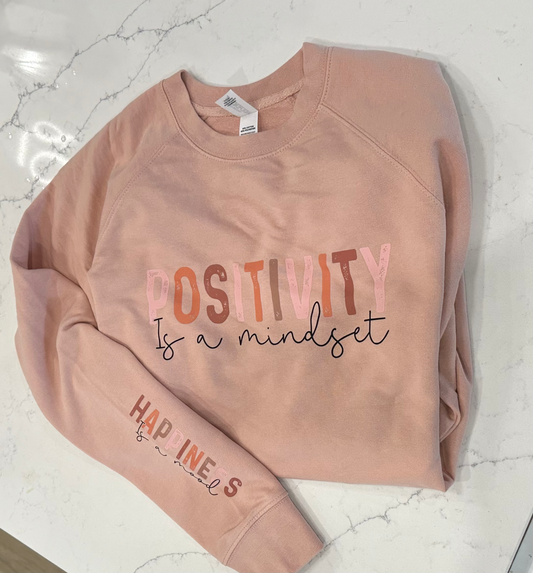 Positivity is a mindset crewneck