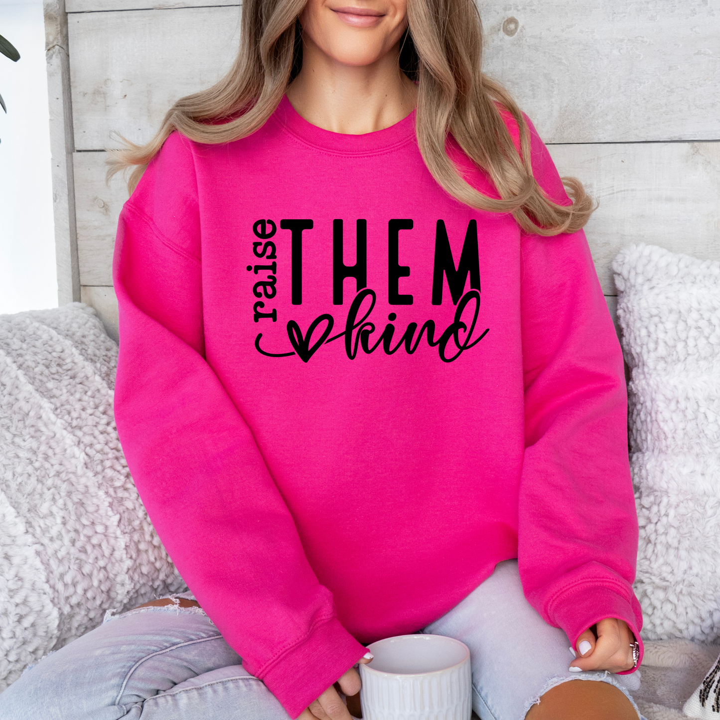 Adult anti bullying day crewneck - Raise them kind