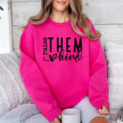 Adult anti bullying day crewneck - Raise them kind