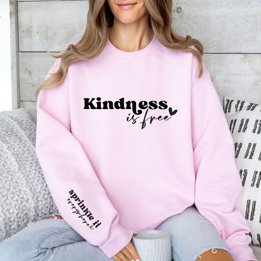 Adult anti bullying day crewneck - Kindness is free