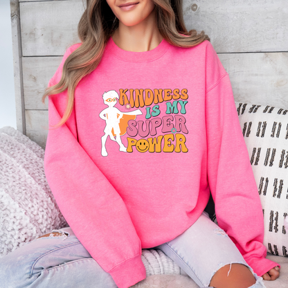 Adult anti bullying day crewneck - Super Power