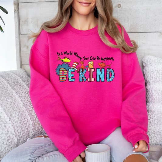 Adult Anti bullying day Crewneck - Dr S - be kind