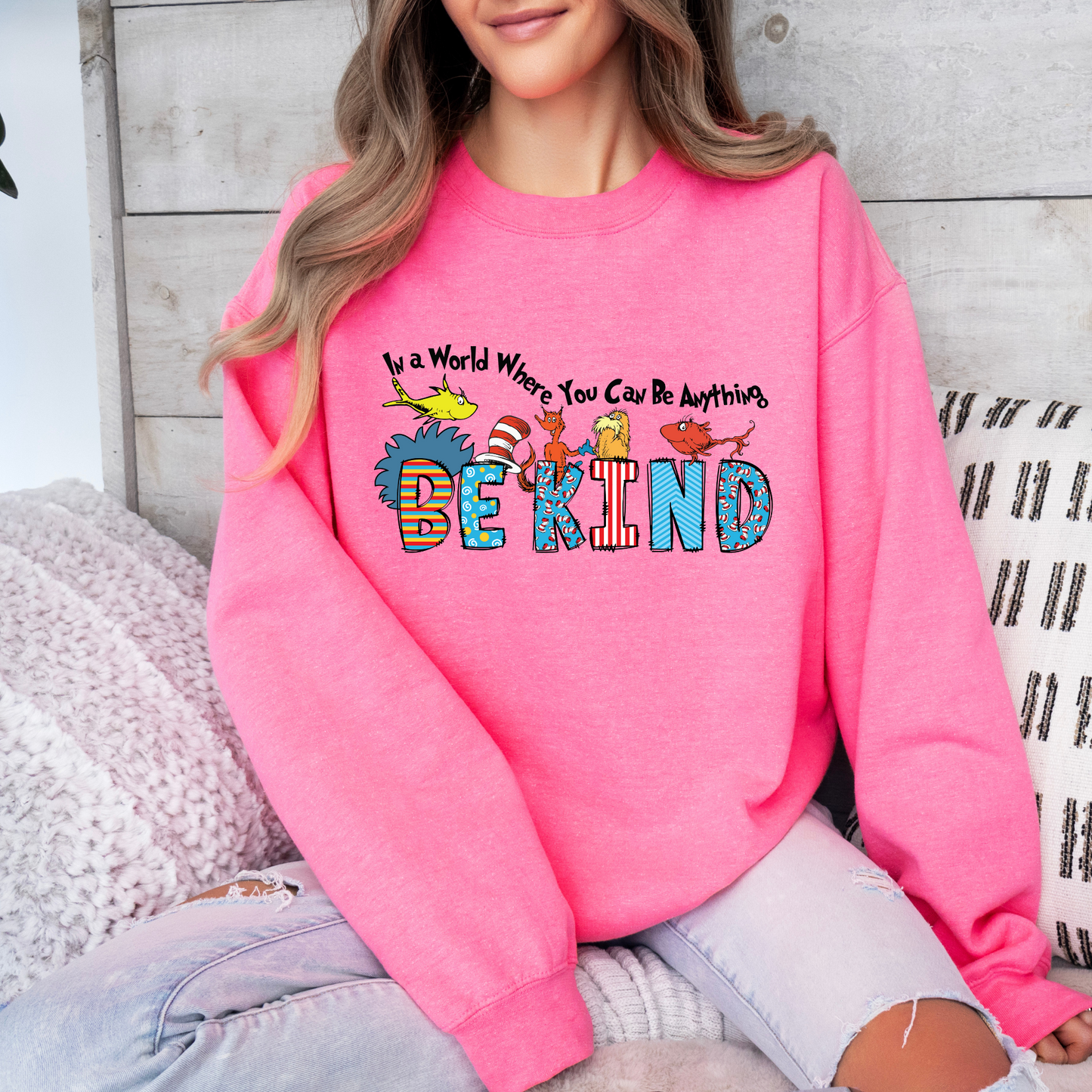 Adult Anti bullying day Crewneck - Dr S - be kind