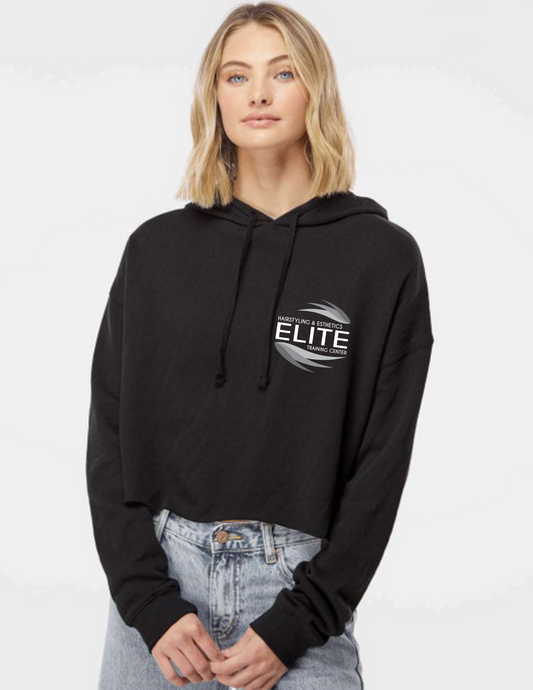 Elite branded crop hoodie