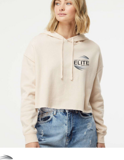 Elite branded crop hoodie