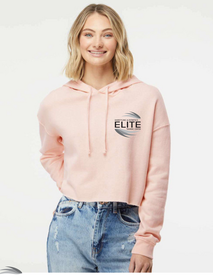 Elite branded crop hoodie