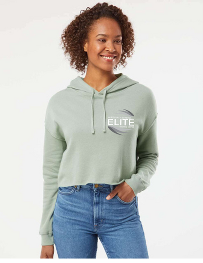 Elite branded crop hoodie